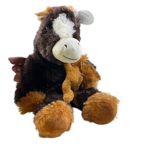 Goffa Horse and Calf Plush Stuffed Animal Toy Funland Derby Winner 14.75" New